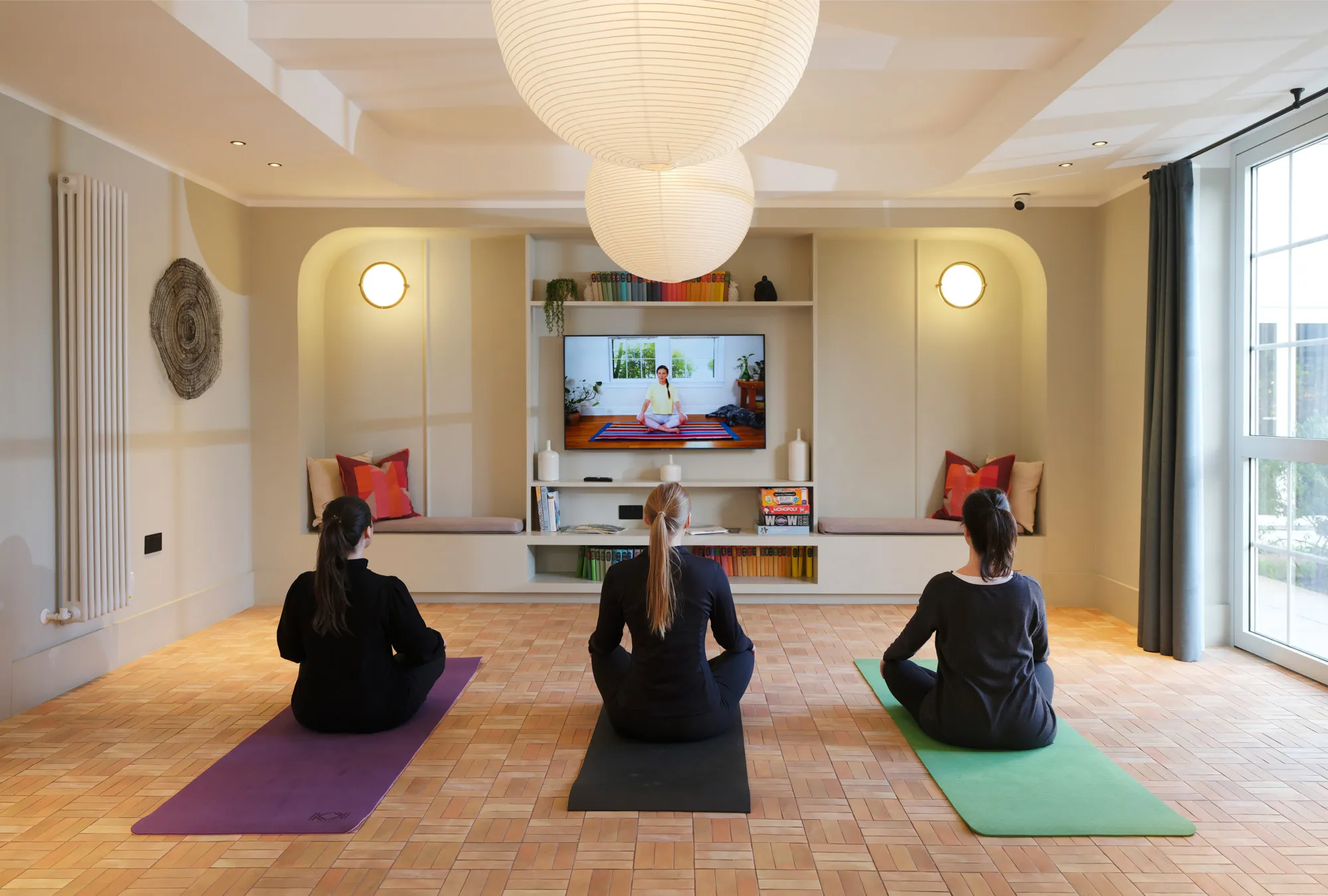 Sitting lounge yoga